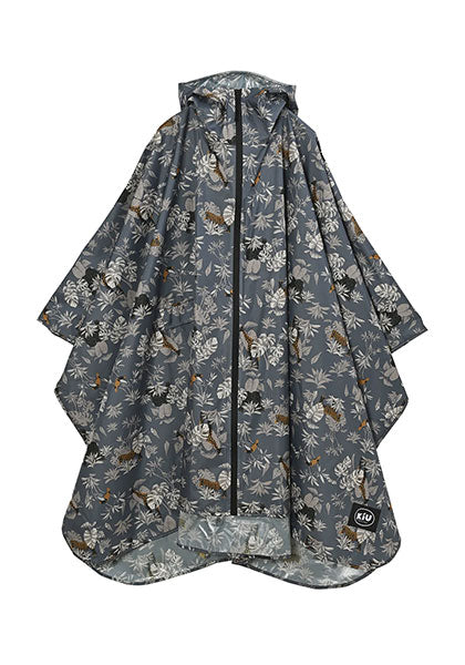 KIU レインポンチョ 2ND カラー：サファリアニマル