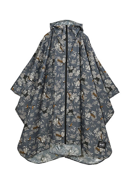 KIU レインポンチョ 2ND カラー：サファリアニマル