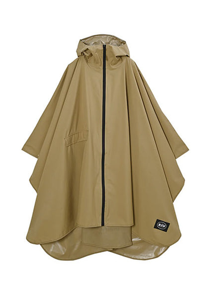 KIU レインポンチョ 2ND カラー：ベージュ