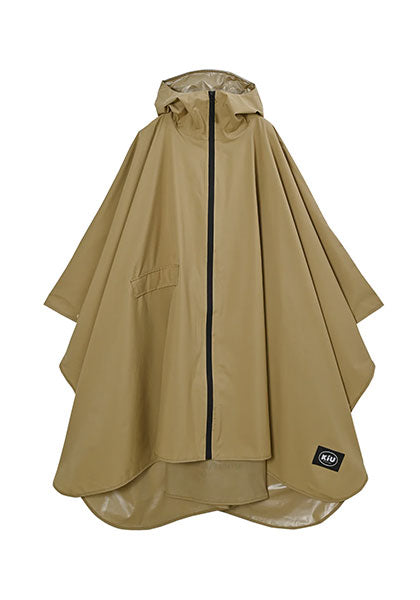 KIU レインポンチョ 2ND カラー：ベージュ