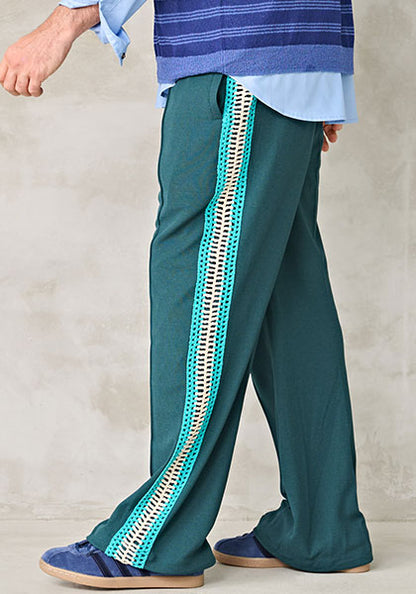 KELEN ケレン | KNIT LINE TROUSER カラー:GREEN