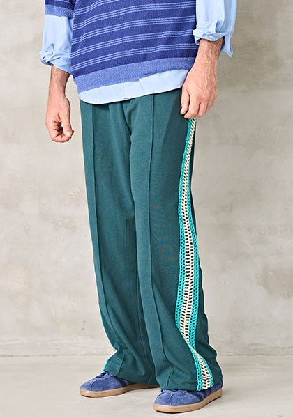 KELEN ケレン | KNIT LINE TROUSER カラー:GREEN