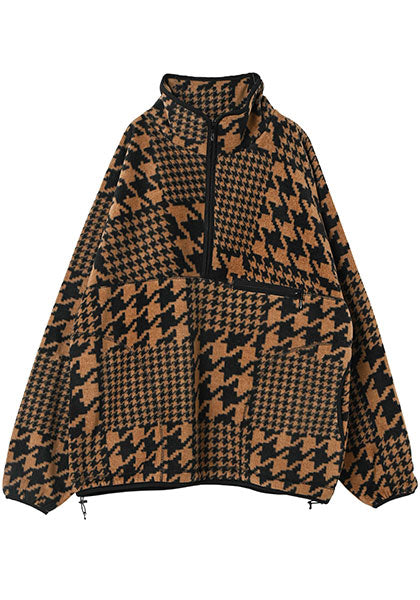 KELEN ケレン | HALF ZIP FLEECE TOP カラー:BROWN