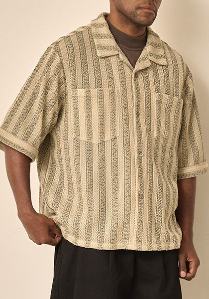 KELEN ケレン |  LACE KNIT SHIRT カラー : BEIGE