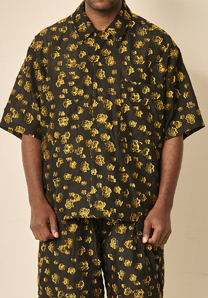 KELEN ケレン | FLOWER CUT JACQUARD SHIRT