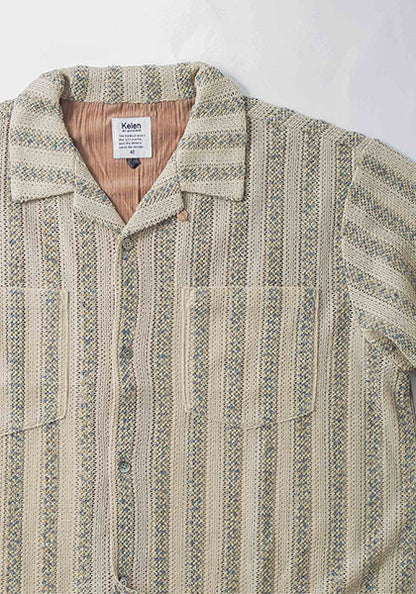 KELEN ケレン |  LACE KNIT SHIRT カラー : BEIGE