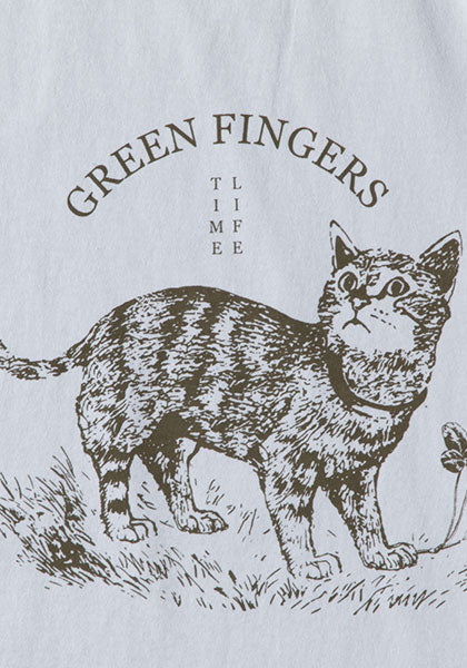 TACOMA FUJI RECORDS タコマフジレコード | GREEN FINGERS Tee Tシャツ designed by Jerry UKAI カラー:アイスグレー