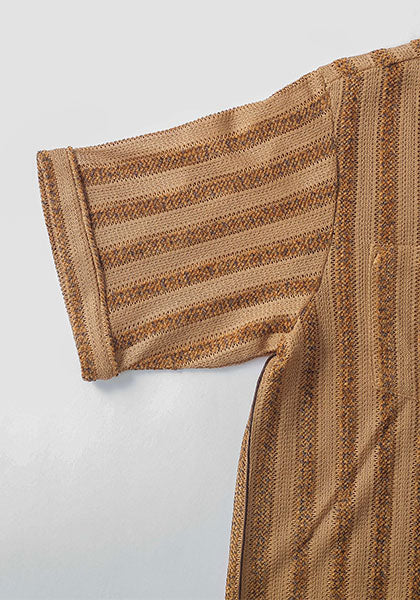 KELEN ケレン | LACE KNIT SHIRT カラー : BROWN