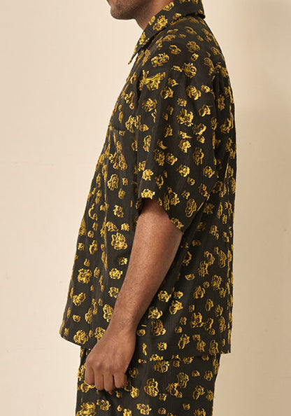 KELEN ケレン | FLOWER CUT JACQUARD SHIRT