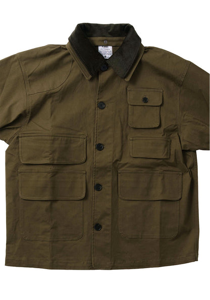 KELEN ケレン | LAYERED COLLAR HUNTING JACKET / ワークジャケット [OLIVE]