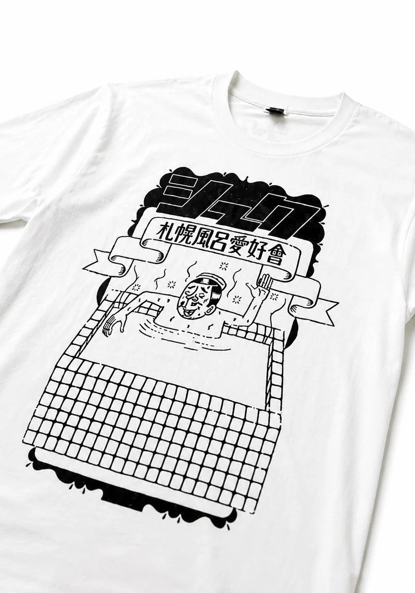 ESOW×SEEK 札幌風呂愛好會ロンTEE カラー:ホワイト
