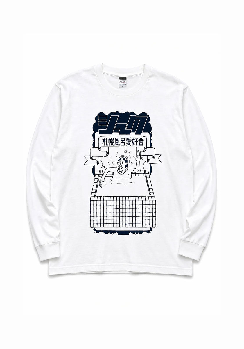 ESOW×SEEK 札幌風呂愛好會ロンTEE カラー:ホワイト