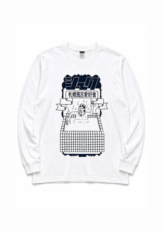 ESOW × SEEK 삿포로 목욕 애호회 론 TEE 색상 : 화이트