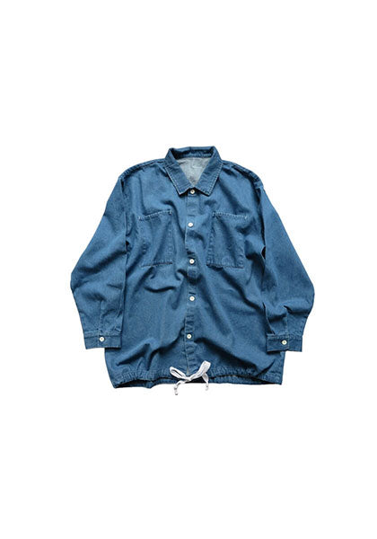 VOIRY ヴォイリー | DOCTOR SHIRTS-CORD_DENIM カラー:MID BLUE