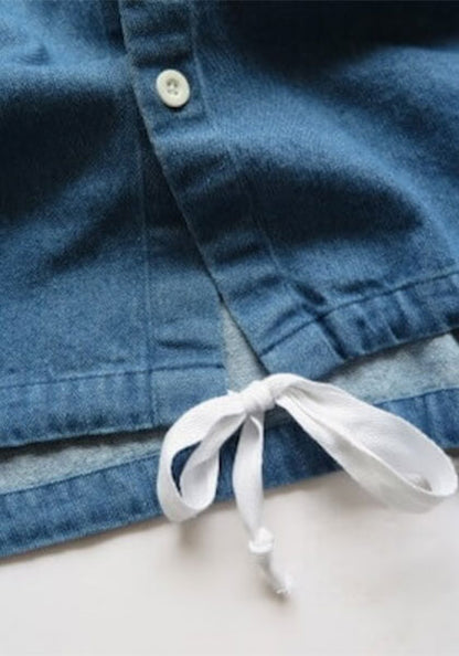 VOIRY ヴォイリー | DOCTOR SHIRTS-CORD_DENIM カラー:MID BLUE