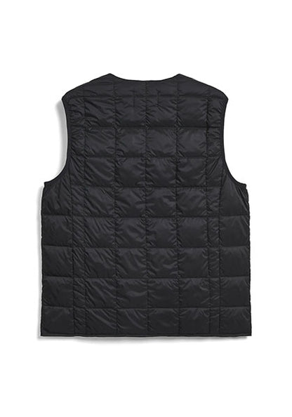 TAION 体温 ベーシック Vネックボタン インナーダウンベスト カラー:ブラック