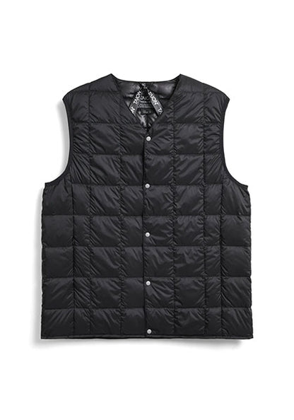 TAION 体温 ベーシック Vネックボタン インナーダウンベスト カラー:ブラック