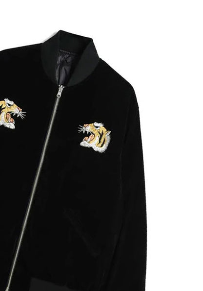 TAION 体温 ジャパンスペシャル リバーシブル スカジャン ダウンジャケット カラー : ブラック×ブラック