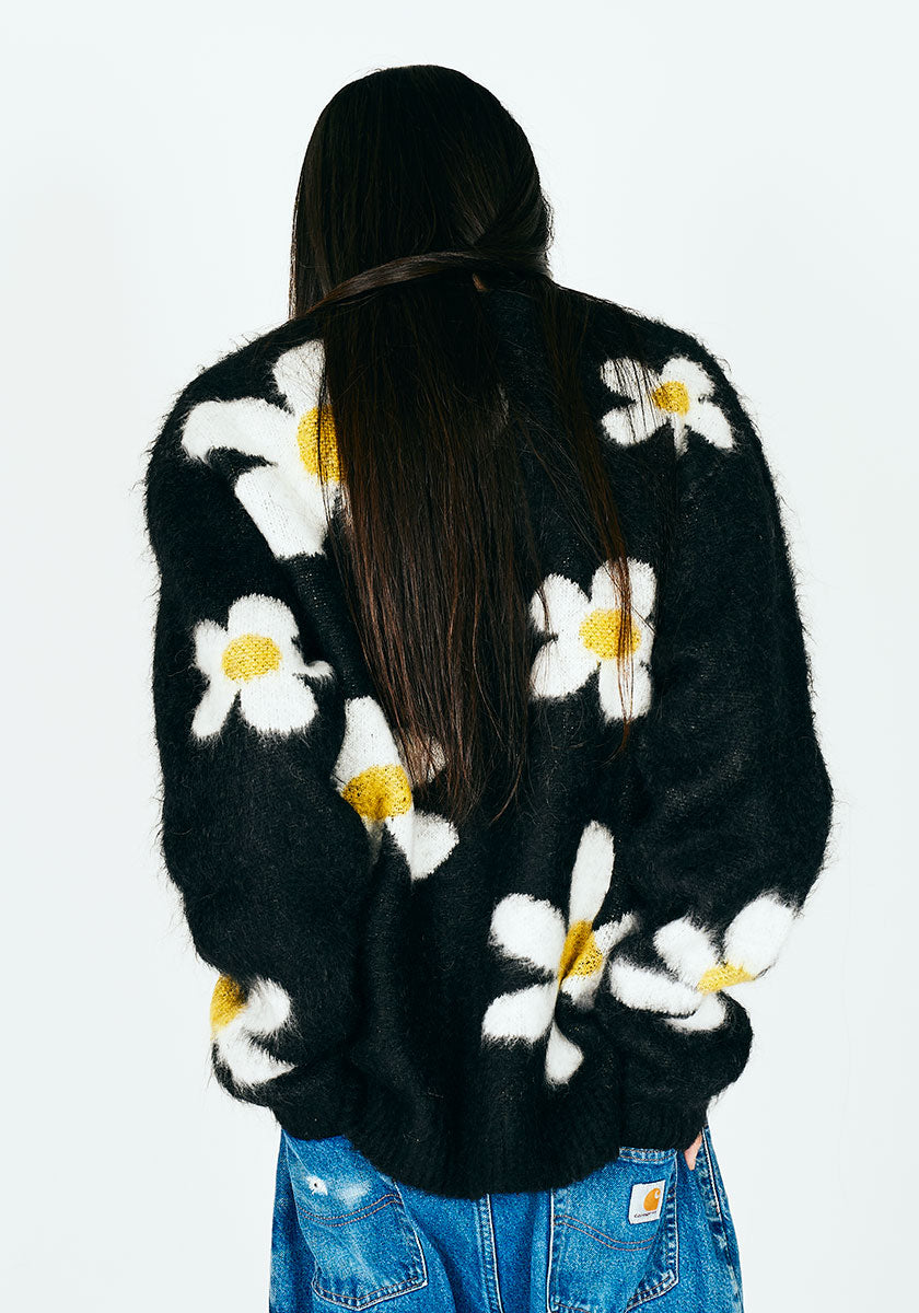 TOWNCRAFT タウンクラフト | MOHAIR SHAGGY JACQUARD CARDIGAN [DAISY]