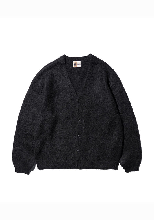 TOWNCRAFT タウンクラフト | MOHAIR SHAGGY CARDIGAN [BLACK]