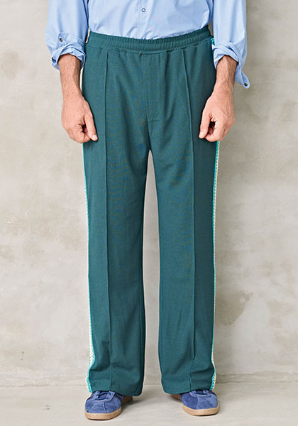 KELEN ケレン | KNIT LINE TROUSER カラー:GREEN