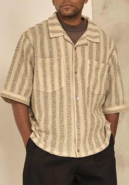 KELEN ケレン |  LACE KNIT SHIRT カラー : BEIGE