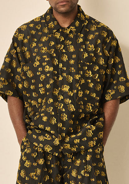 KELEN ケレン | FLOWER CUT JACQUARD SHIRT