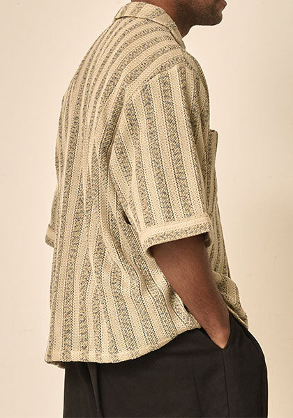 KELEN ケレン |  LACE KNIT SHIRT カラー : BEIGE