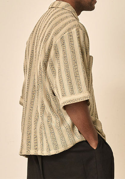 KELEN ケレン |  LACE KNIT SHIRT カラー : BEIGE
