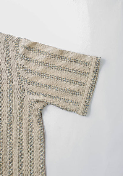 KELEN ケレン |  LACE KNIT SHIRT カラー : BEIGE