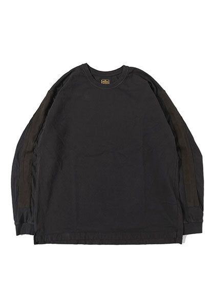 GYPSY&amp;SONS Gypsy and Sons | LINE SLEEVE L/S SLIT CREW Color: Black