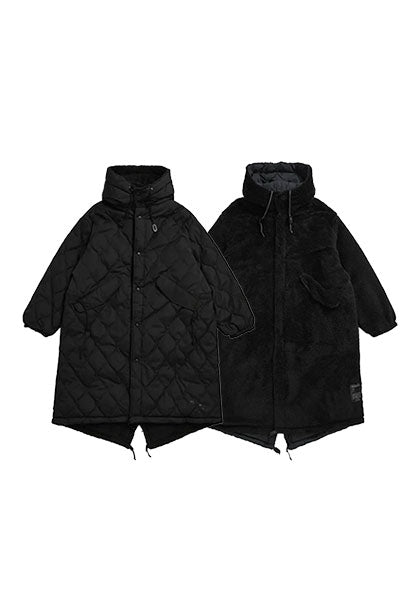 TAION 体温 リバーシブル ダウン×ボア モッズジャケット