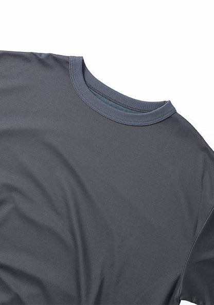 KELEN ケレン | SIDE POCKET SWEAT TEE カラー : CHARCOAL