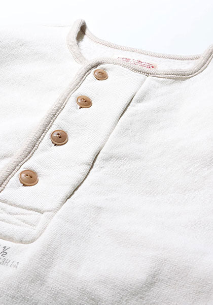 GYPSY&SONS ジプシーアンドサンズ | 80 CLASSIC HENRY 80 クラシック ヘンリーネック スウェット カラー：アイボリー