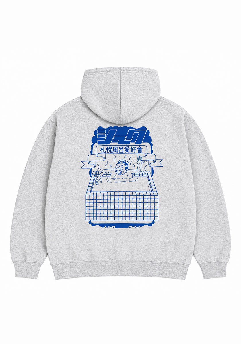 ESOW×SEEK 札幌風呂愛好會パーカー カラー:アッシュグレー