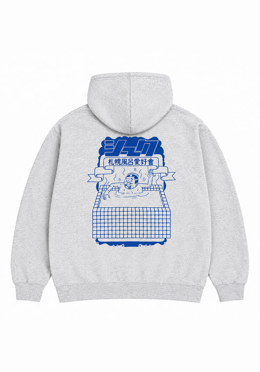 ESOW×SEEK 札幌風呂愛好會パーカー カラー:アッシュグレー