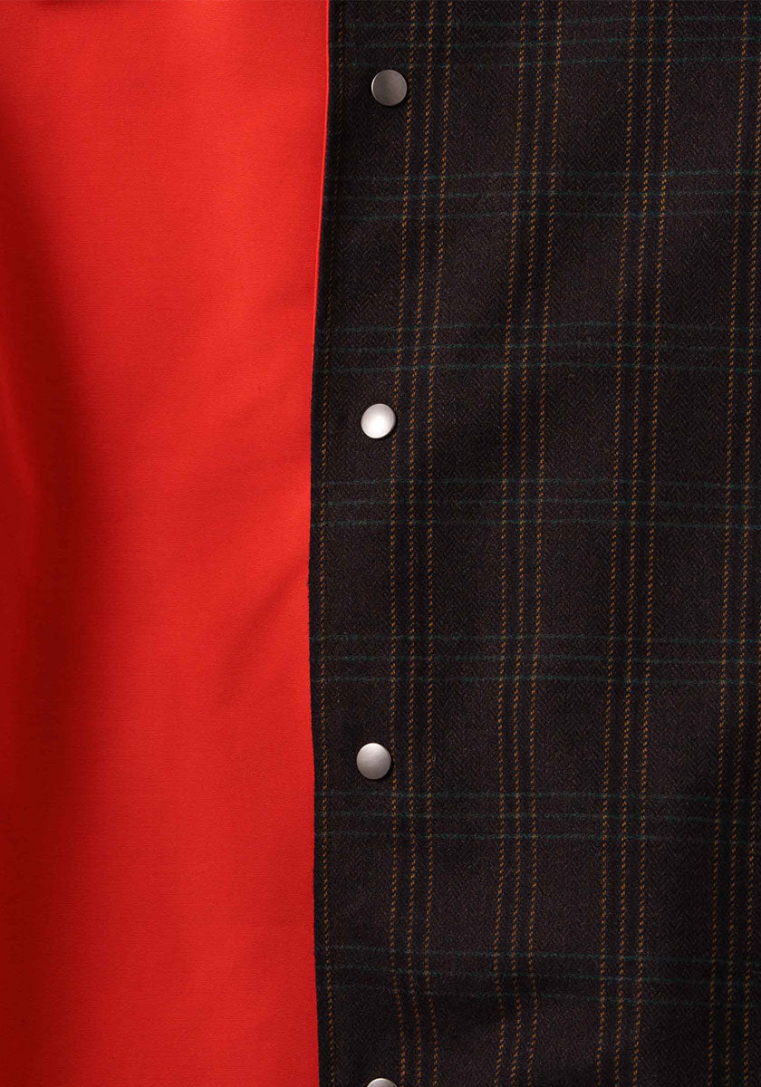 KELEN ケレン | REVERSIBLE CHECK COAT / リバーシブルチェックコート [BROWN]