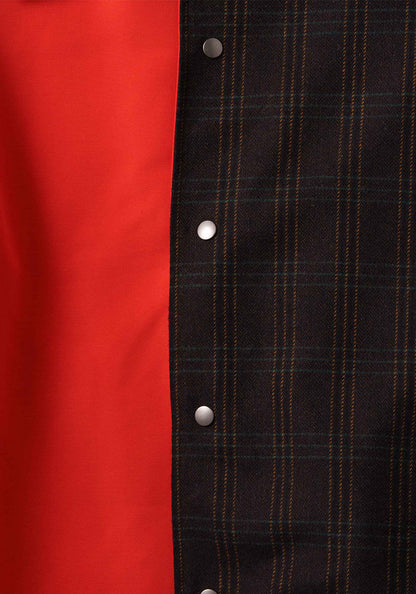 KELEN ケレン | REVERSIBLE CHECK COAT / リバーシブルチェックコート [BROWN]