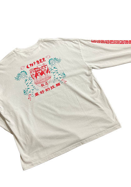 CHI-BEE チービー飯店 ロンT カラー：WHITE