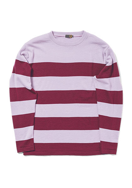 GREEN CLOTHING グリーンクロージング | ウールレイヤー / ベースレイヤー カラー：LIGHT PINK×WINE