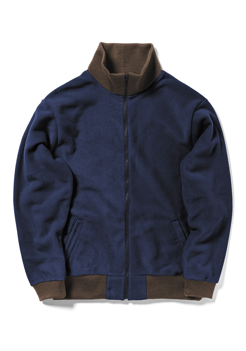 GREEN CLOTHING グリーンクロージング STAND JACKET｜フリーススタンドジャケット [NAVY]