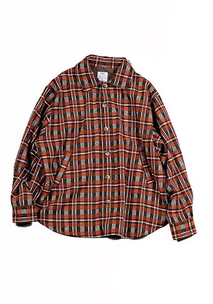 KELEN | CHECK SHIRT JACKET / Shirt jacket Color: ORANGE