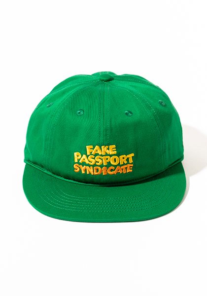 TACOMA FUJI RECORDS タコマフジレコード | FAKE PASSPORT SYNDICATE CAP Designed by Jerry UKAI カラー:GREEN