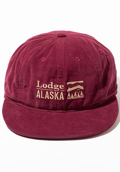 TACOMA FUJI RECORDS タコマフジレコード | Lodge ALASKA LOGO'23 CAP designed by Hiroshi Iguchi カラー:BURGUNDY