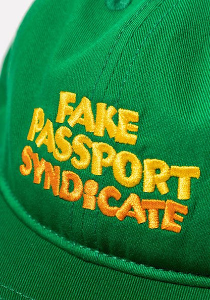 TACOMA FUJI RECORDS 타코마후지레코드 | FAKE PASSPORT SYNDICATE CAP Designed by Jerry UKAI 칼라：GREEN