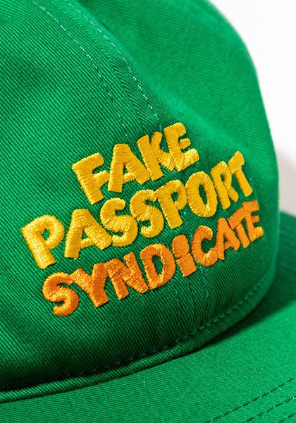TACOMA FUJI RECORDS 타코마후지레코드 | FAKE PASSPORT SYNDICATE CAP Designed by Jerry UKAI 칼라：GREEN