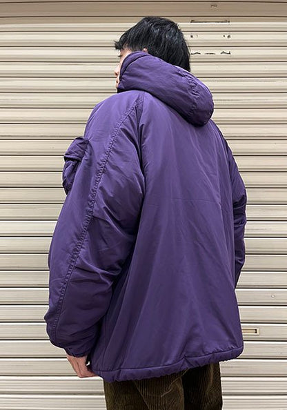 KELEN | BIG POCKET HOODED PUFF JACKET / Big pocket hooded puff jacket Color: Purple