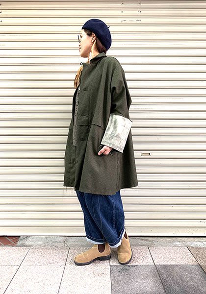 VOO | JAGGED SHI-FU COAT Color: Olive