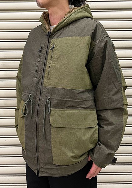 KELEN | CADET HOOD REV COAT / Reversible jacket Color: Khaki