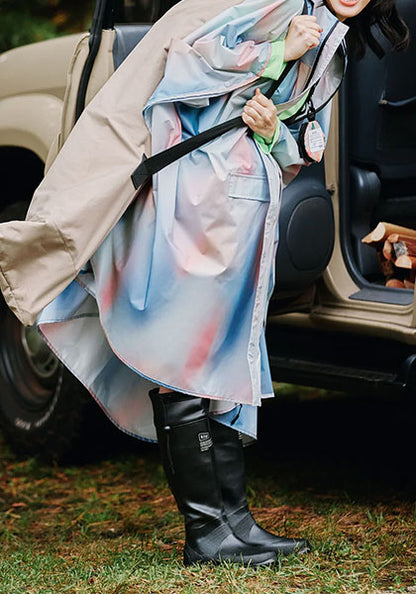 KIU レインポンチョ 2ND カラー：サーモグラフィー